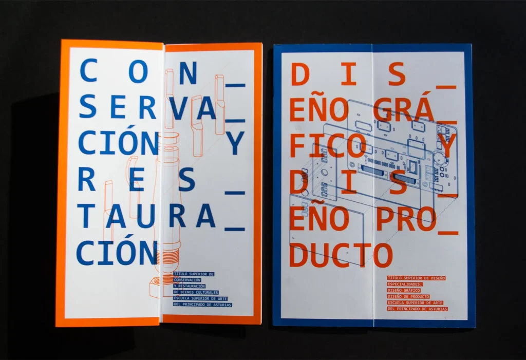 Folleto de Conservacion- restauracion y Diseño Gráfico - Diseño de Producto de Esapa