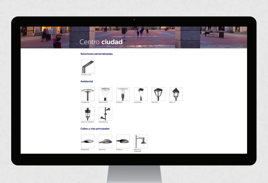 Imagen de los Productos del Catálogo Online de Phillips, Iluminación Urbana